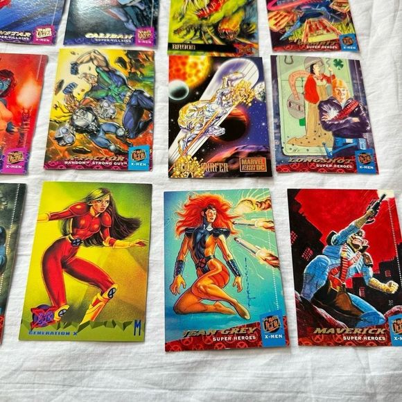 Mixed Vintage Lot 24 Marvel X-Men ‘95 Fleer Ultra Trading Collector Cards Good C - Picture 8 of 13